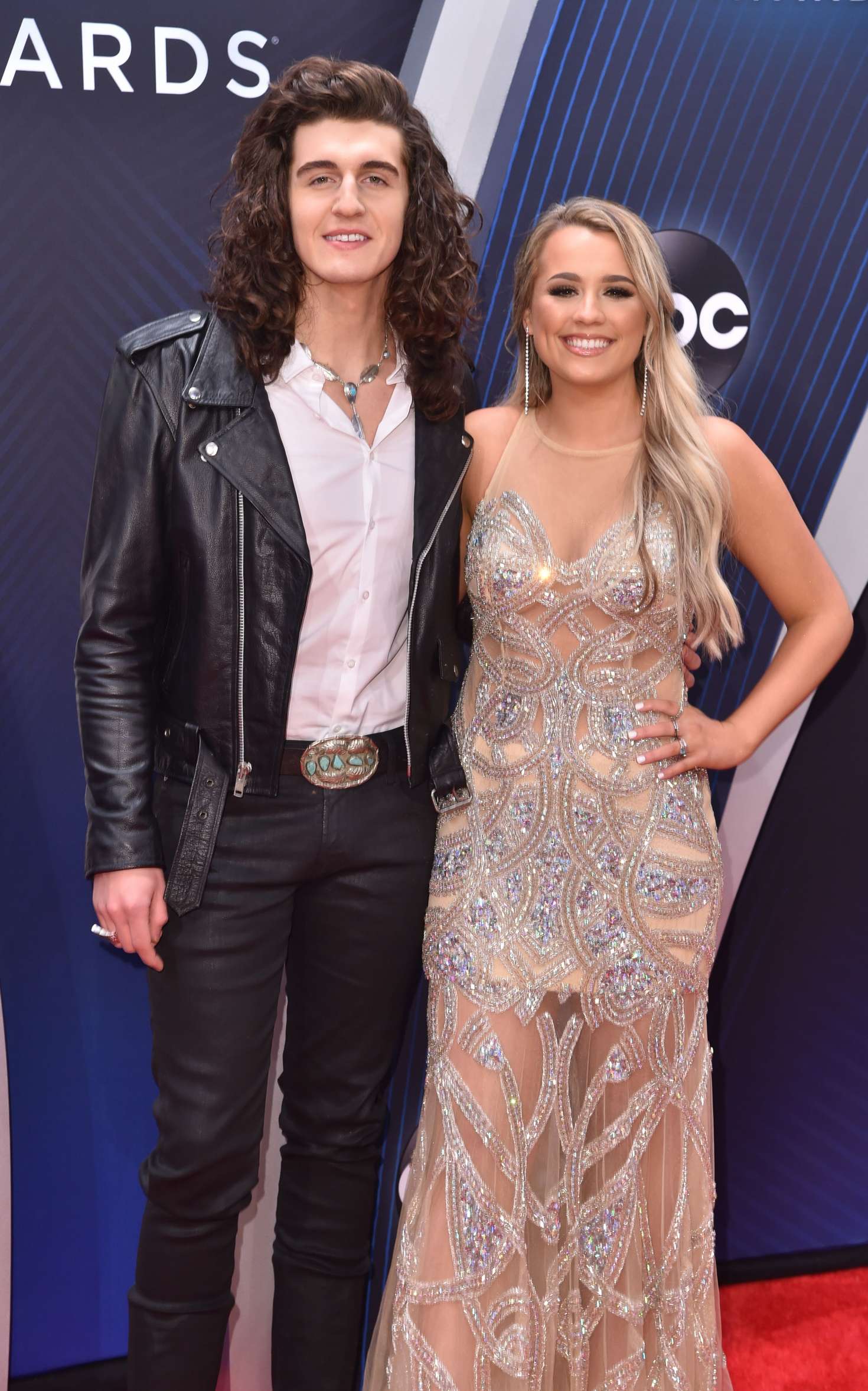 Cade Foehner and Gabby Barrett at the 2018 CMA Awards
