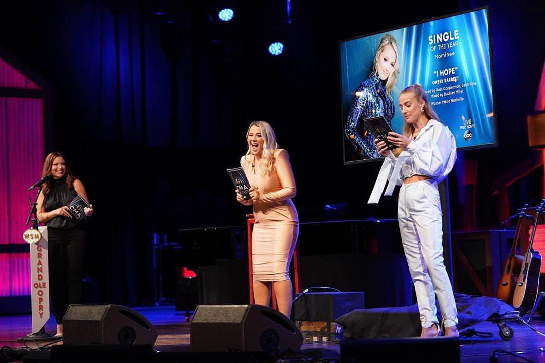 Gabby Barrett during the 54th Annual CMA Awards Nominees Announcement at the Grand Ole Opry in Nashville, TN - Sept 1, 2020
