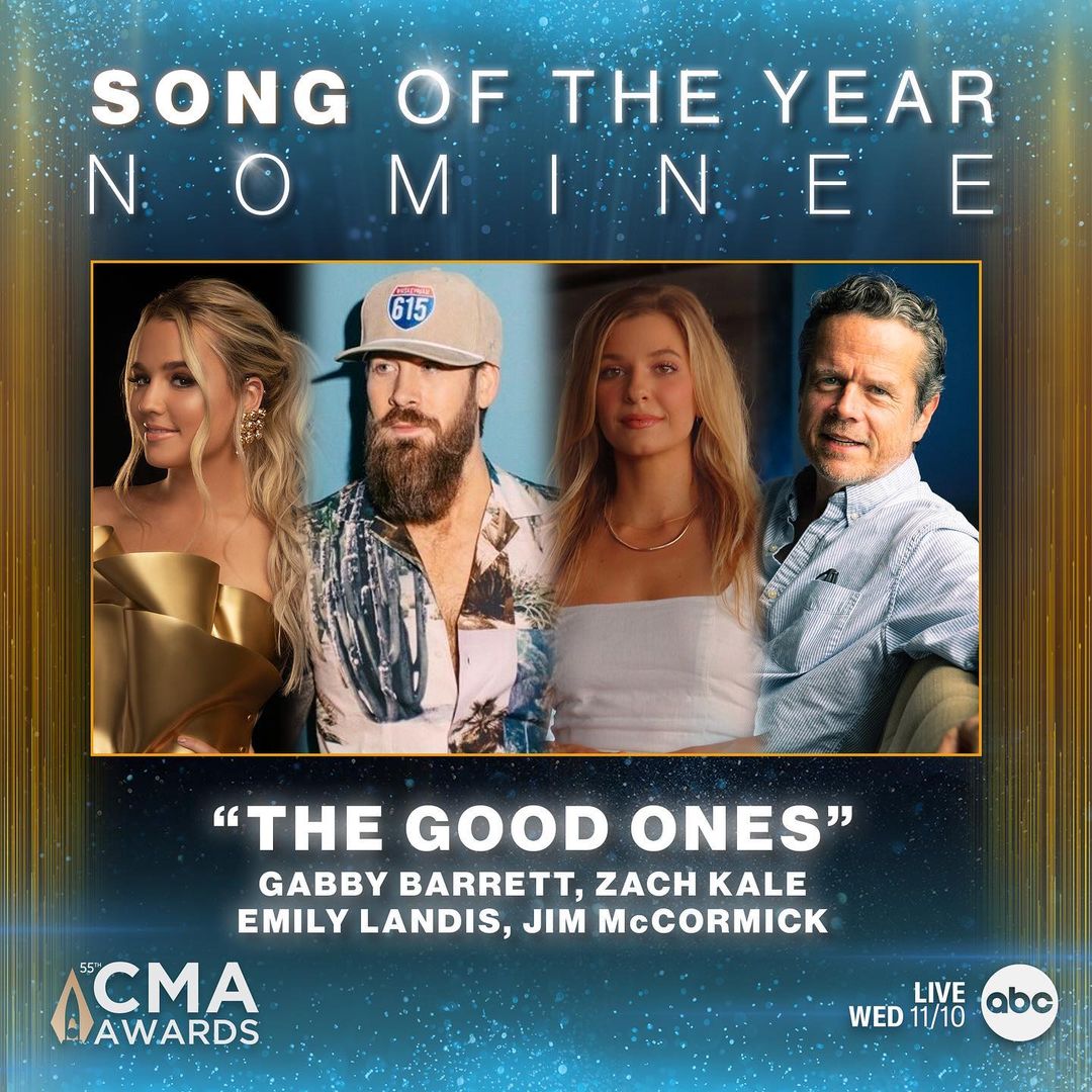 Gabby Barrett Song of the Year 55th Annual CMA Awards Nominee
