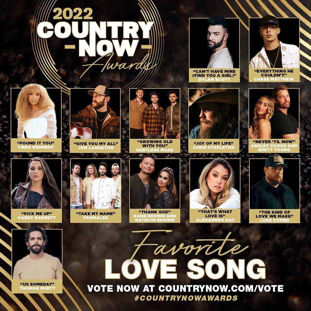 Gabby Barrett nominated for Favorite Love Song ("Pick Me Up") at the 2022 Country Now Awards

