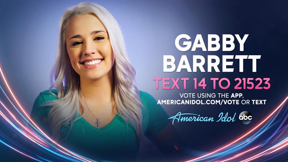 Gabby Barrett
Photo credit: American Idol
