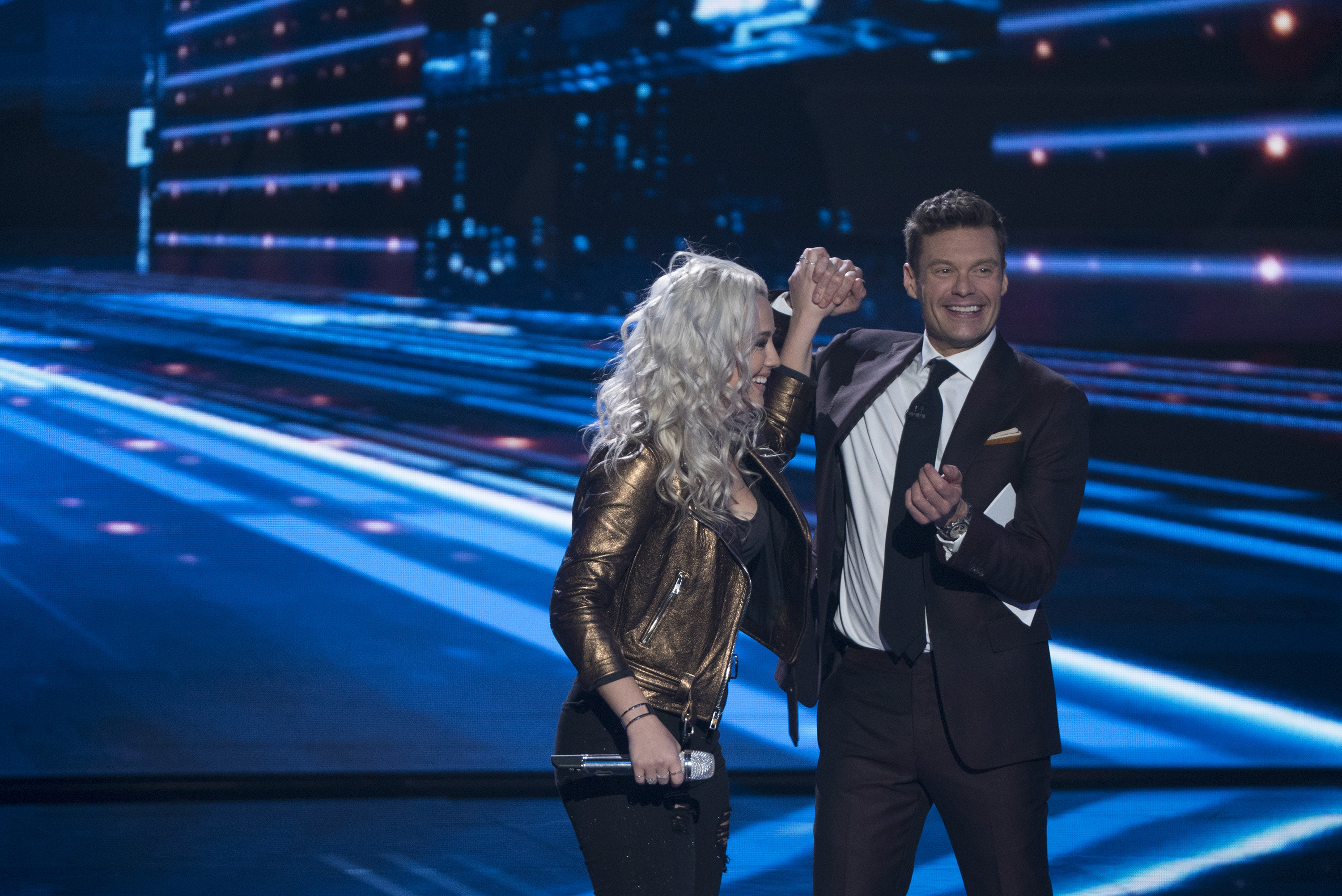 Gabby Barrett and Ryan Seacrest at American Idol which aired live on ABC on April 23, 2018.
Photo credit: American Idol
