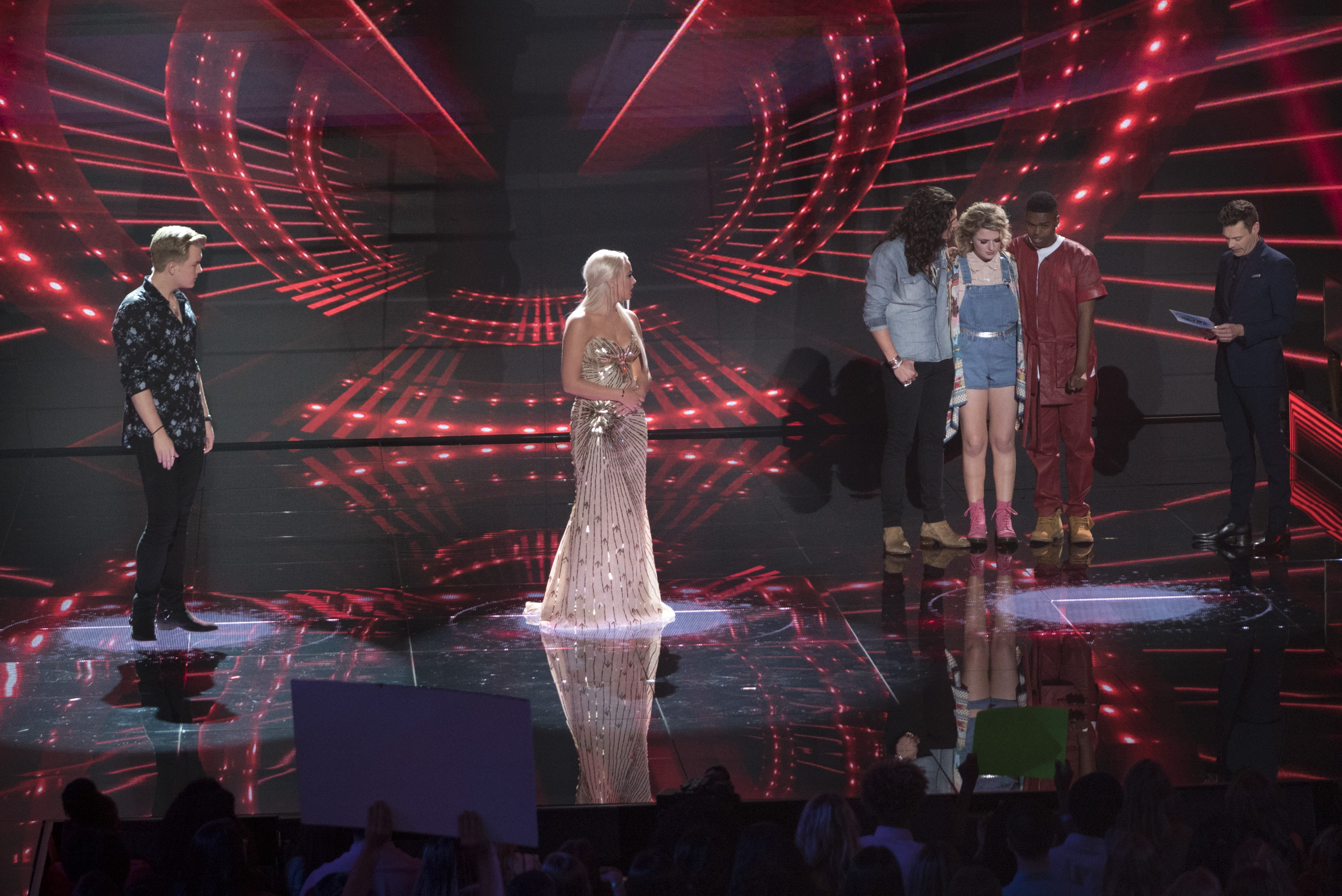 Gabby Barrett and the Top 5 on American Idol which aired live on ABC on May 13, 2018.
Photo credit: American Idol
