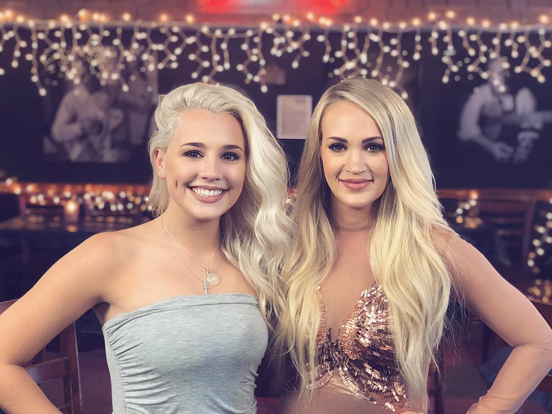 Gabby Barrett and Carrie Underwood at The Bluebird Cafe in Nashville, TN on May 10, 2018.
Photo credit: Gabby Barrett
