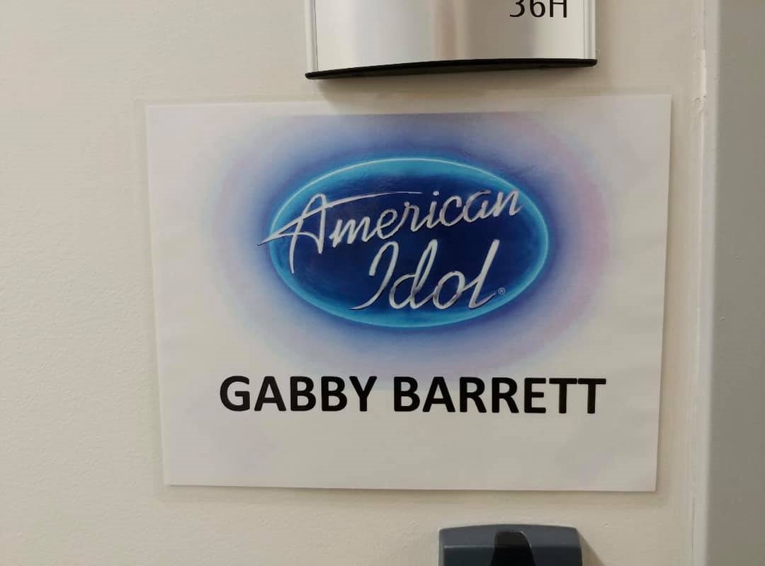 Gabby Barrett's dressing room at American Idol on May 5, 2019.
Photo credit: Gypsy Barrett
