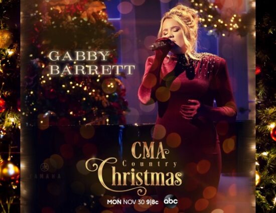 Gabby Barrett to Perform on the 11th Annual CMA Country Christmas on ABC