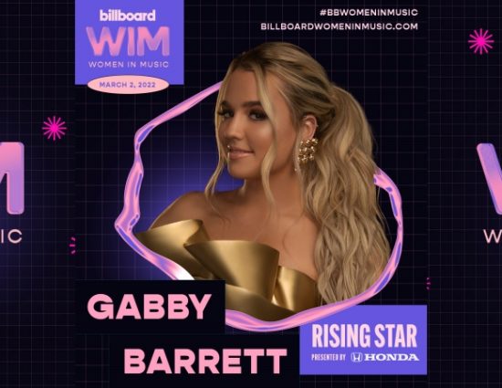 Billboard’s 2022 Women In Music Awards to Honor Gabby Barrett